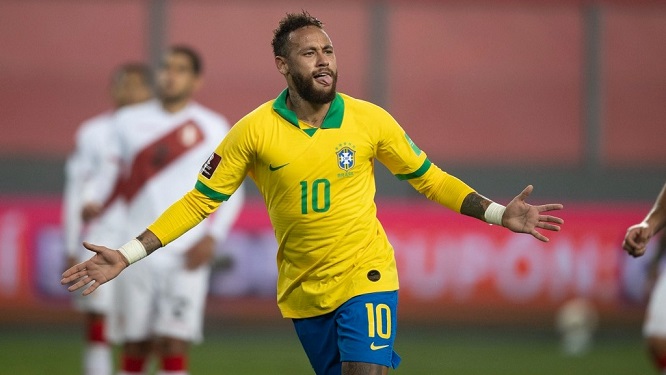 Framsteg i det brasilianska landslagets deltagande i tävlingen om Neymar Júnior